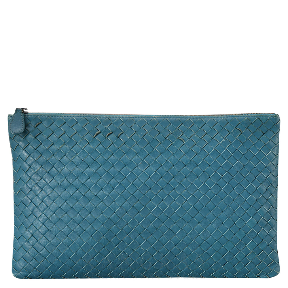 BOTTEGA VENETA(USED)보테가베네타 인트레치아토 위빙 파우치